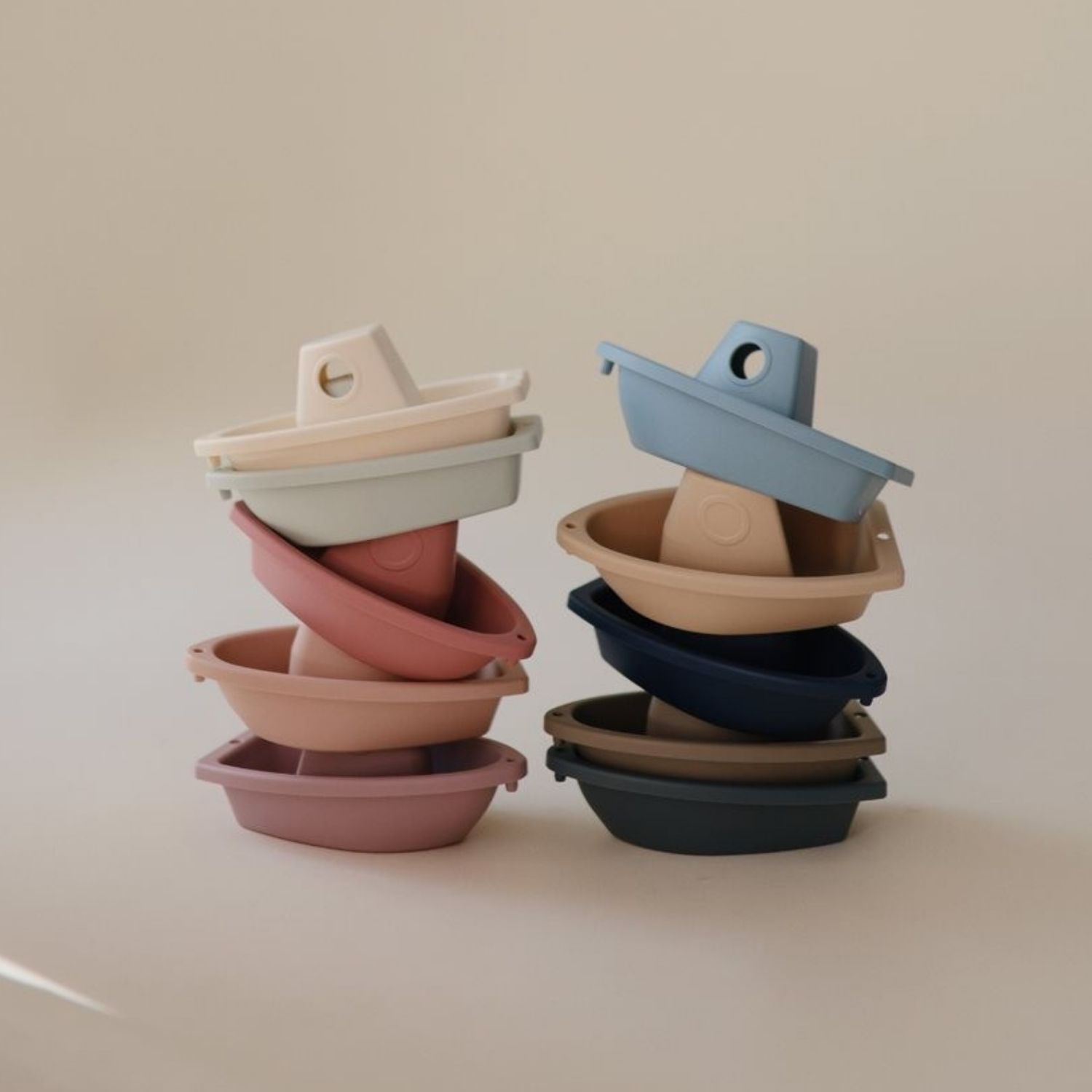 Lot de 5 jouets de bain Boats Petal (Mushie) - Image 4