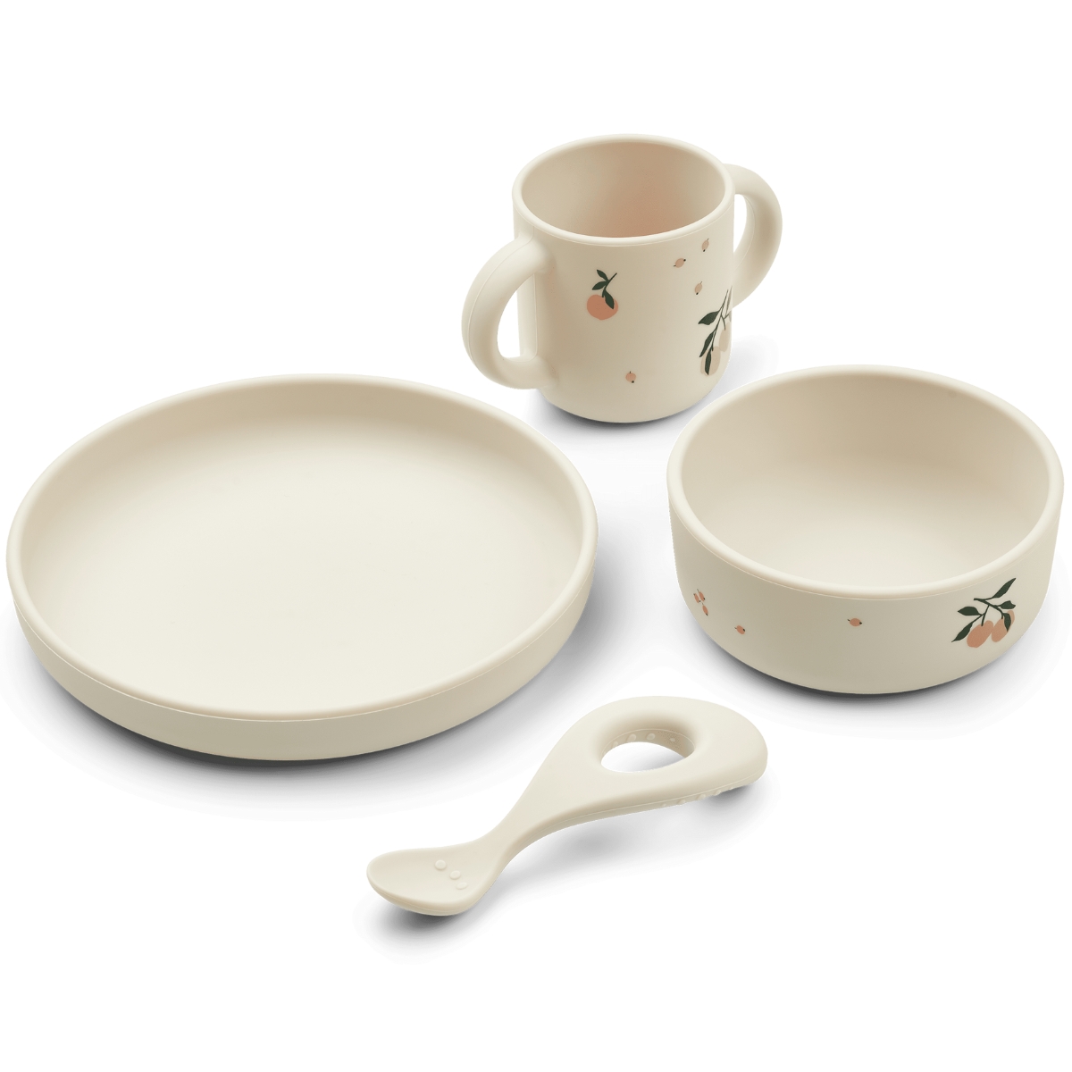 Coffret repas en silicone Vivi Peach (4 pièces) (Liewood) - Image 1