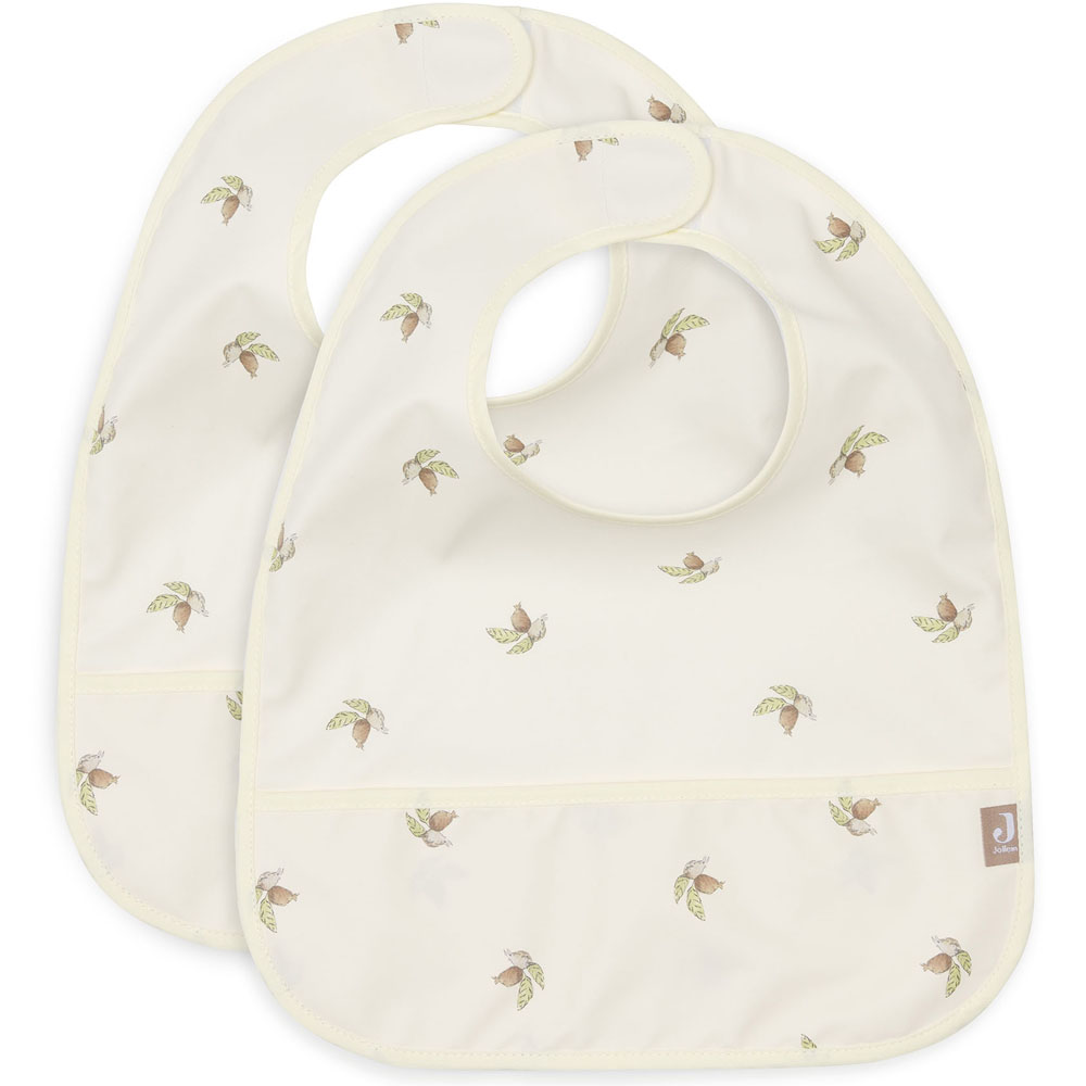 Lot de 2 bavoirs plastifiés Rosehip (Jollein) - Image 1