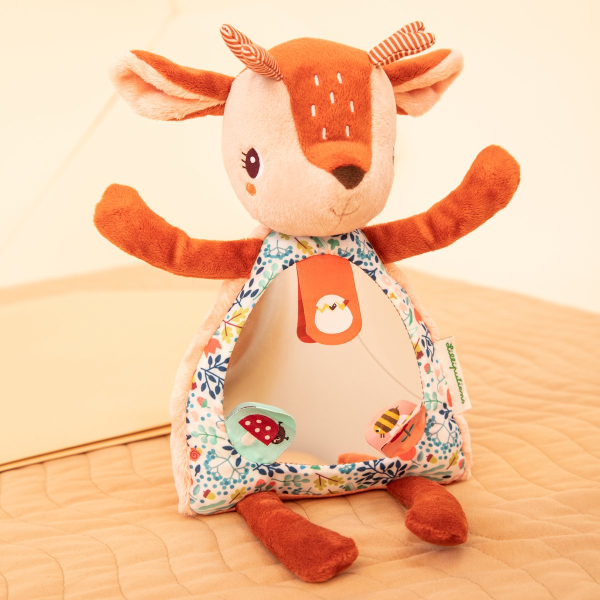 Lilliputiens - Peluche d'activités Stella Coucou miroir (26 cm)