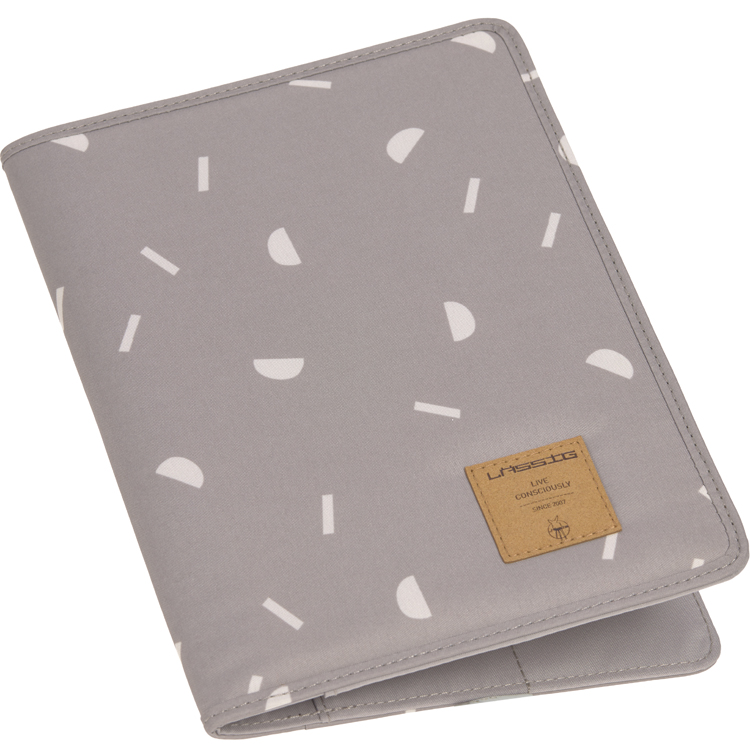 Lassig - Protège carnet de santé blocks taupe