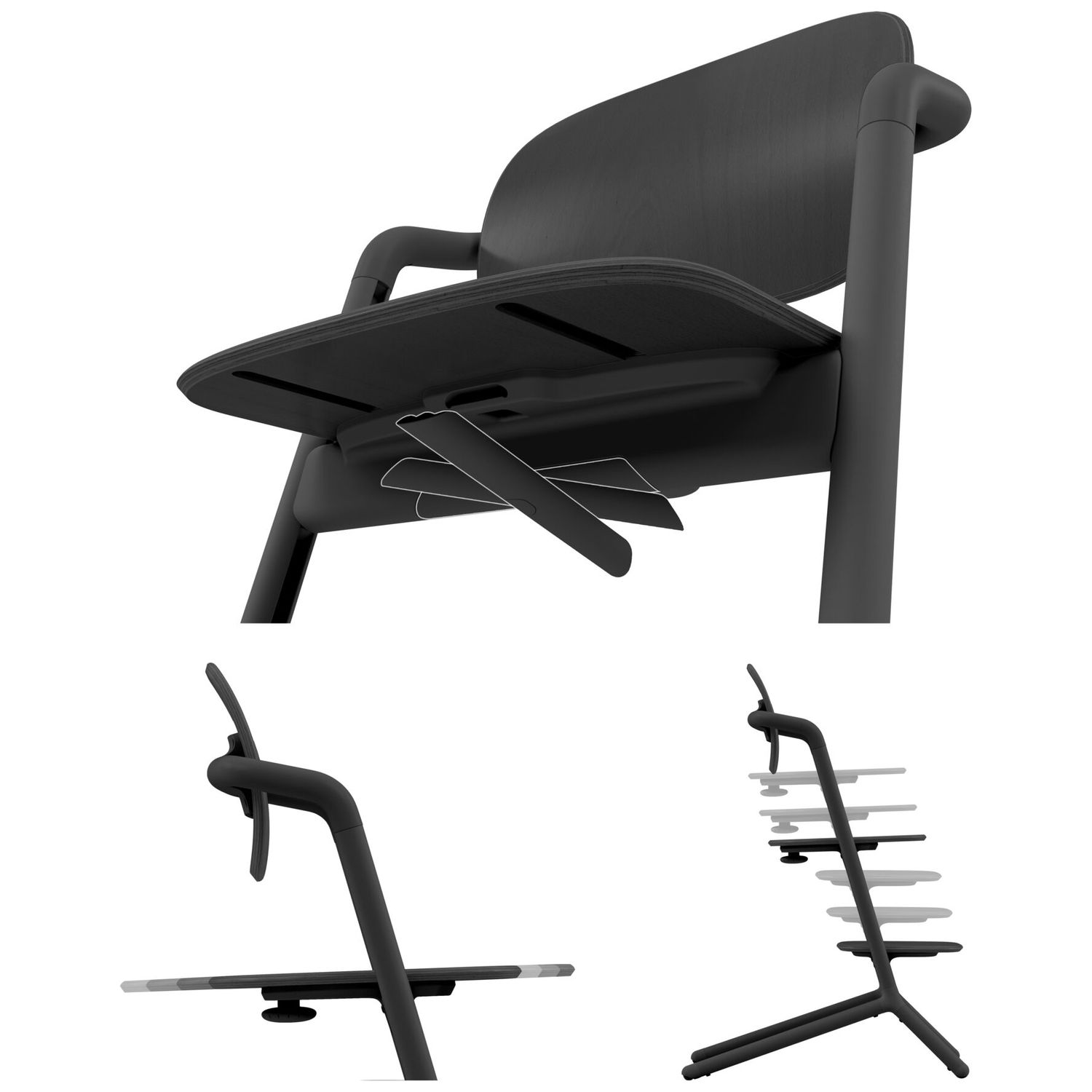 Chaise haute évolutive 3 in 1 Lemo 2 Stunning Black (Cybex) - Image 7