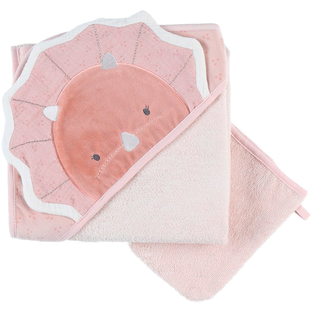 Cape de bain + gant tricératpos Popsie (75 x75 cm) (Noukie's) - Image 1