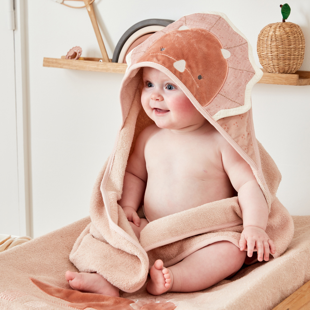 Cape de bain + gant tricératpos Popsie (75 x75 cm) (Noukie's) - Image 2