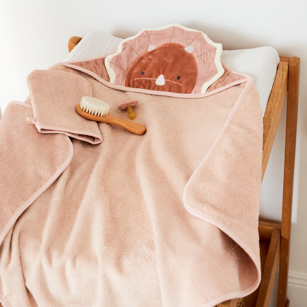 Cape de bain + gant tricératpos Popsie (75 x75 cm) (Noukie's) - Image 4