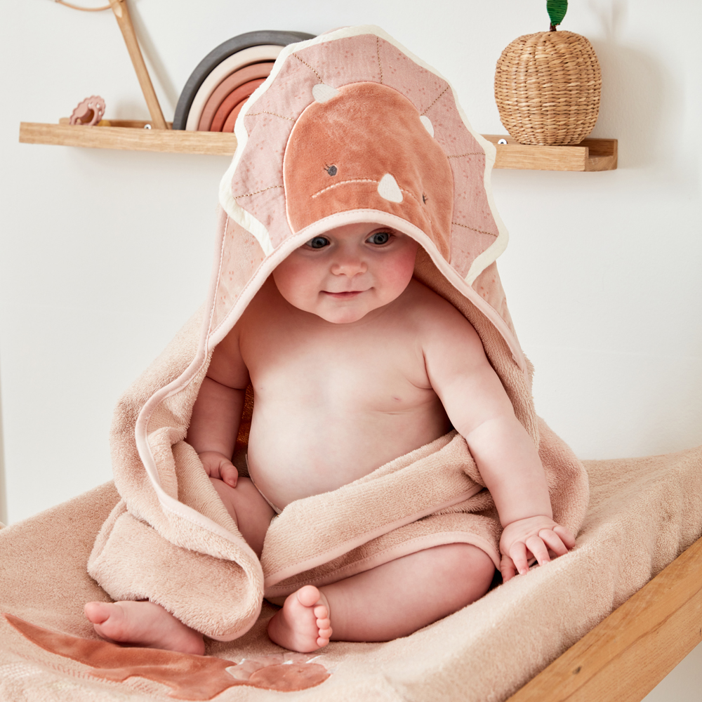 Cape de bain + gant tricératpos Popsie (75 x75 cm) (Noukie's) - Image 6