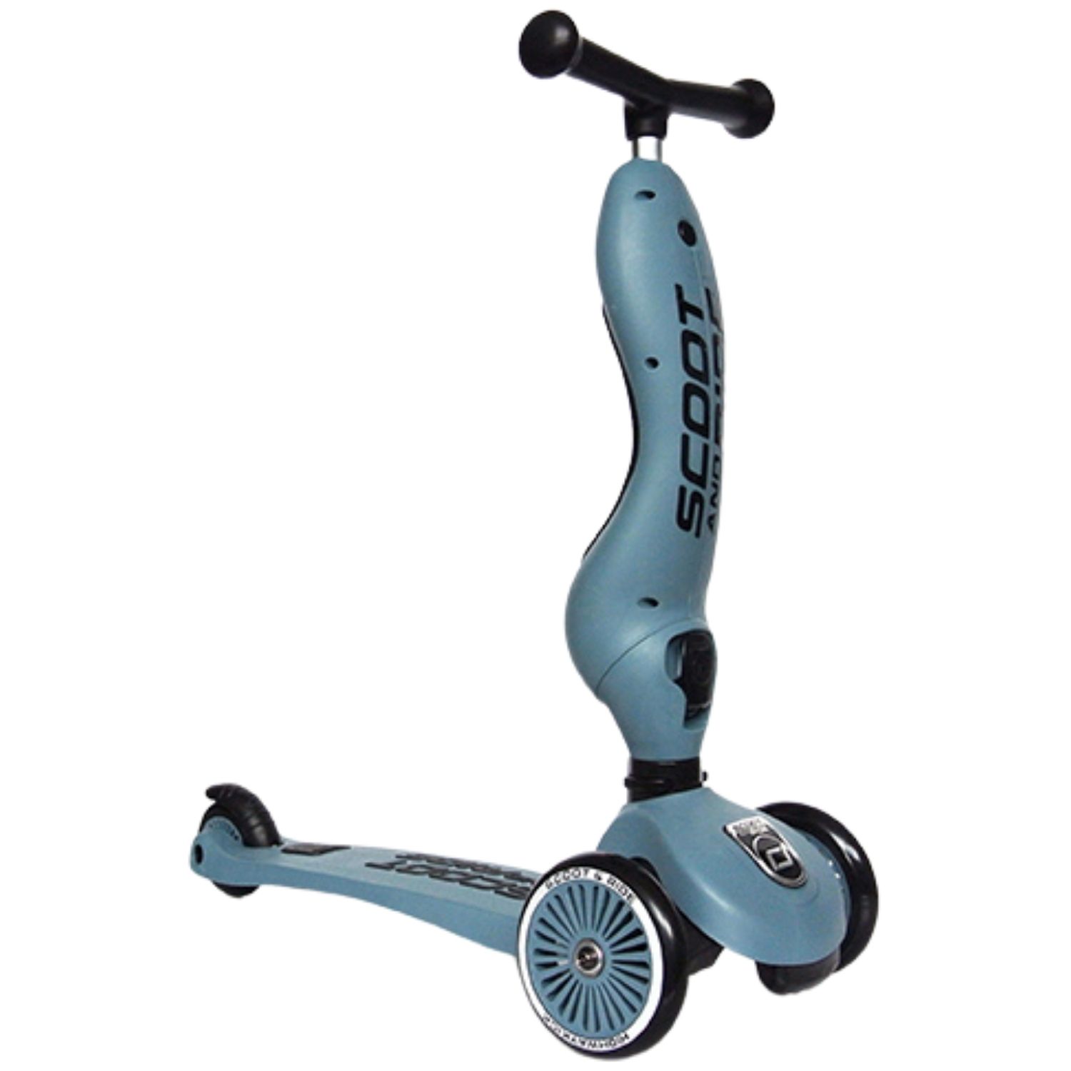 Porteur évolutif en trottinette Highwaykick 1 bleu acier (Scoot And Ride) - Image 7