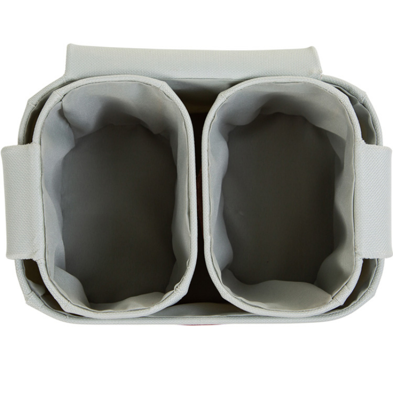 Lot de 3 paniers à suspendre table à langer Evolux gris clair (Childhome) - Image 5