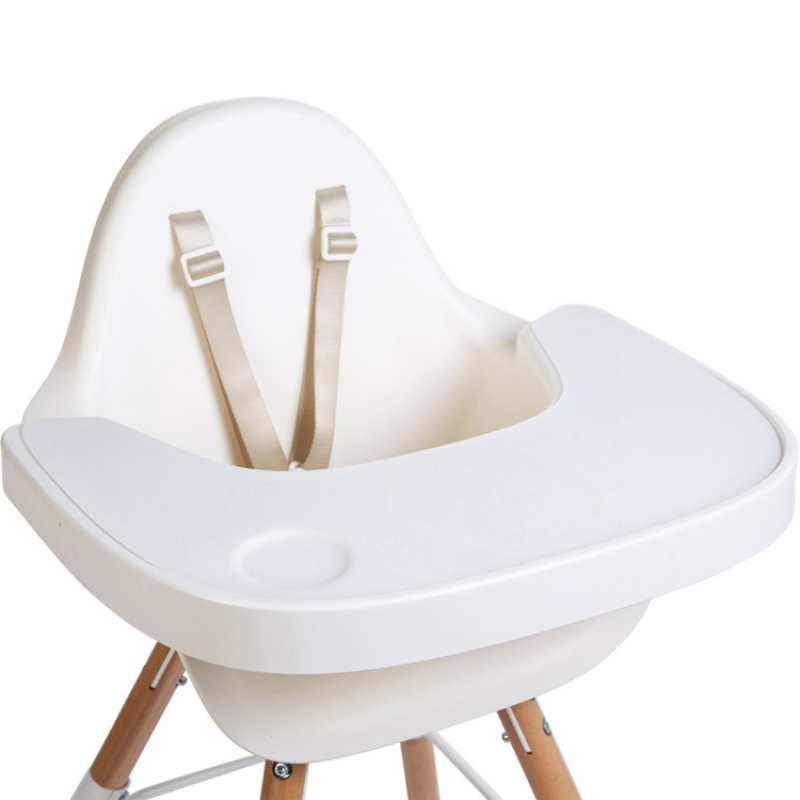 Tablette de repas amovible + protection pour chaise haute Evolu 2 ou Evolu One.80° blanc (Childhome) - Image 5