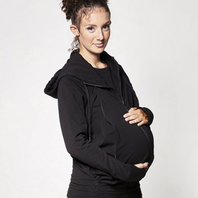 Sweat du parent pour porté bébé noir (taille XL) (Love Radius) - Image 2