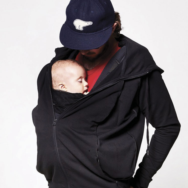 Sweat du parent pour porté bébé noir (taille XL) (Love Radius) - Image 4