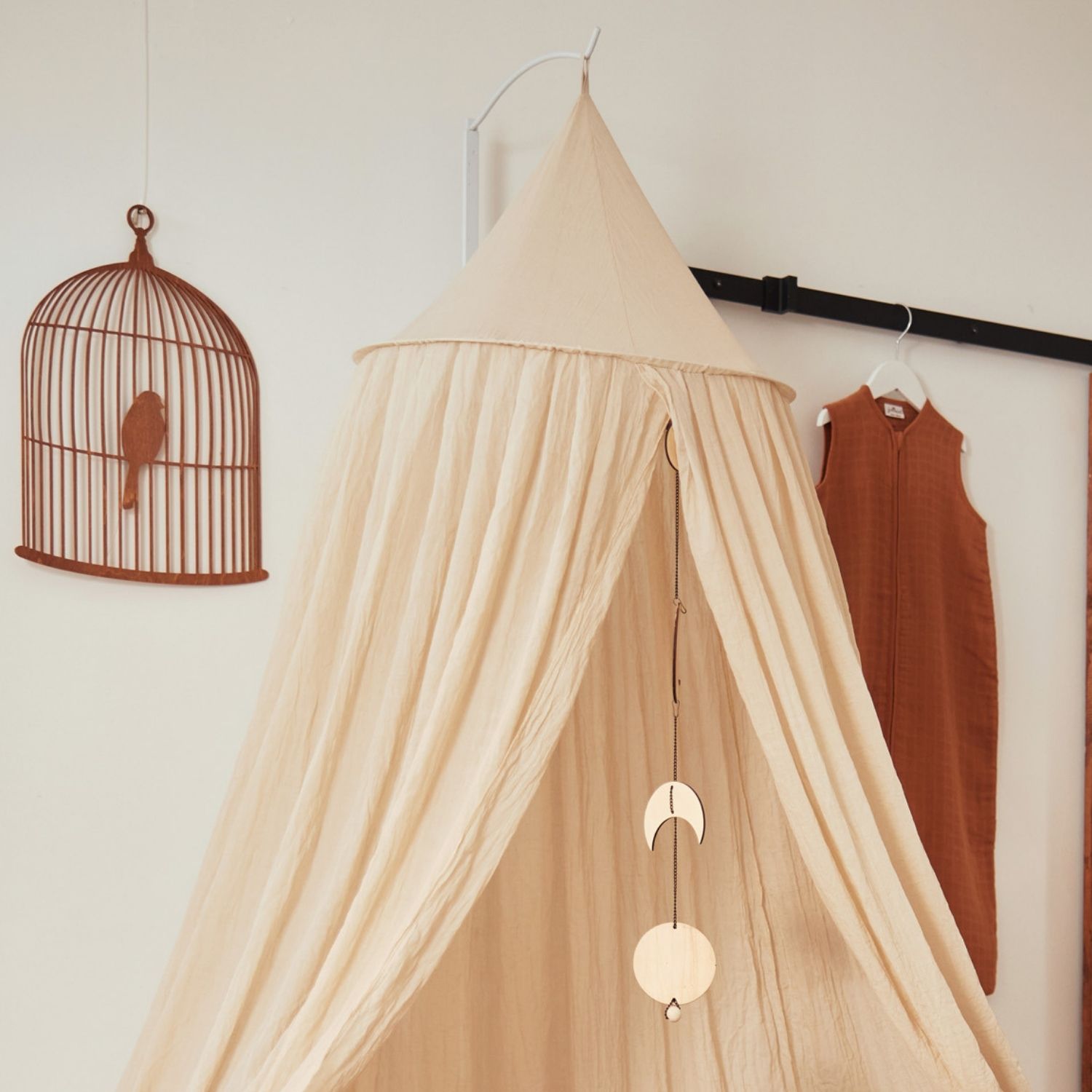 Grande flèche de lit blanche (pour ciel de lit 245 cm) (Jollein) - Image 3