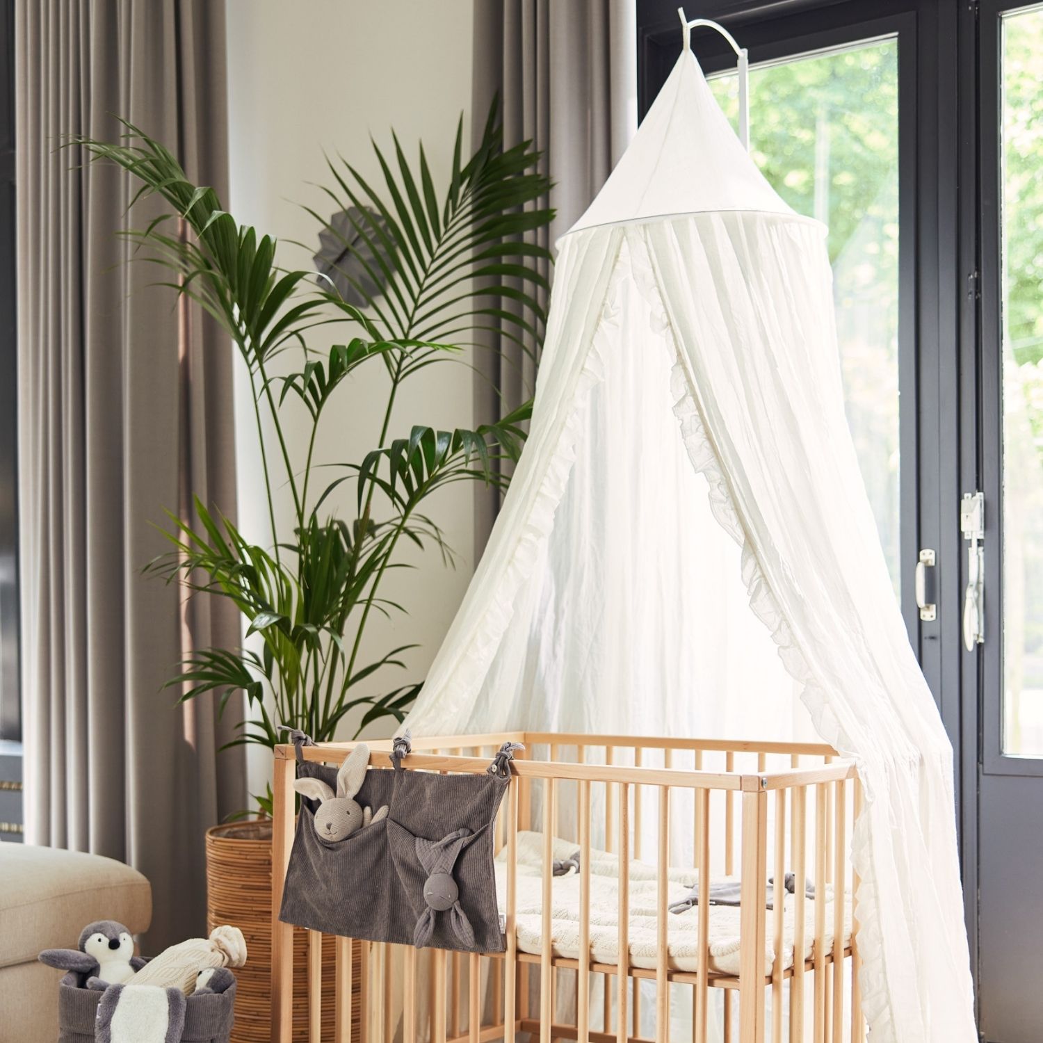 Grande flèche de lit blanche (pour ciel de lit 245 cm) (Jollein) - Image 4