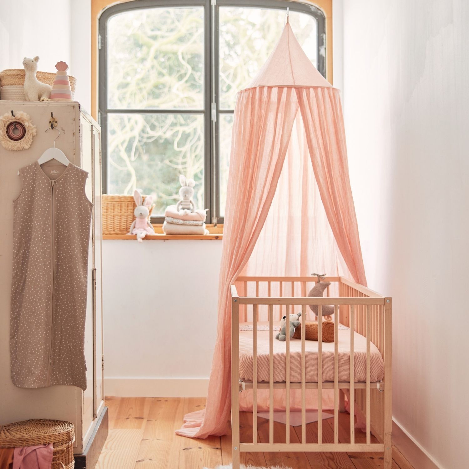 Grande flèche de lit blanche (pour ciel de lit 245 cm) (Jollein) - Image 5