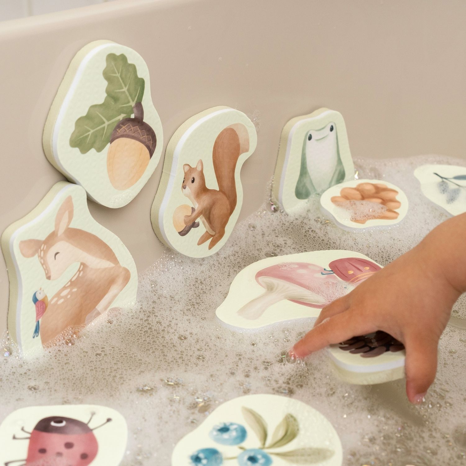 Stickers de bain en mousse Forest Friends (Little Dutch) - Image 2