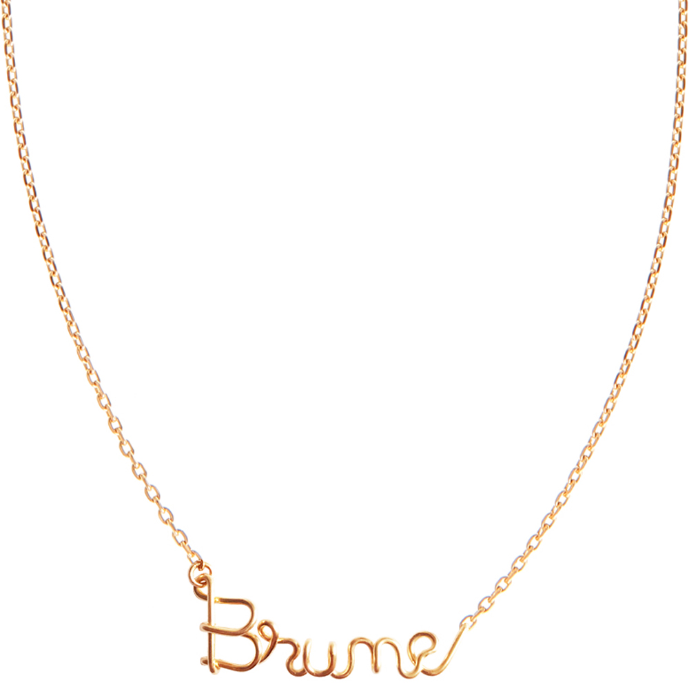 Padam Padam - Collier chaîne Prénom goldfilled jaune (personnalisable)