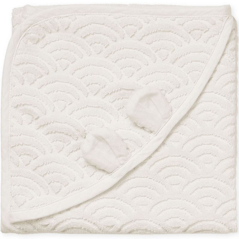 Cape de bain ours écrue (80 x 80 cm) (Cam Cam Copenhagen) - Image 1