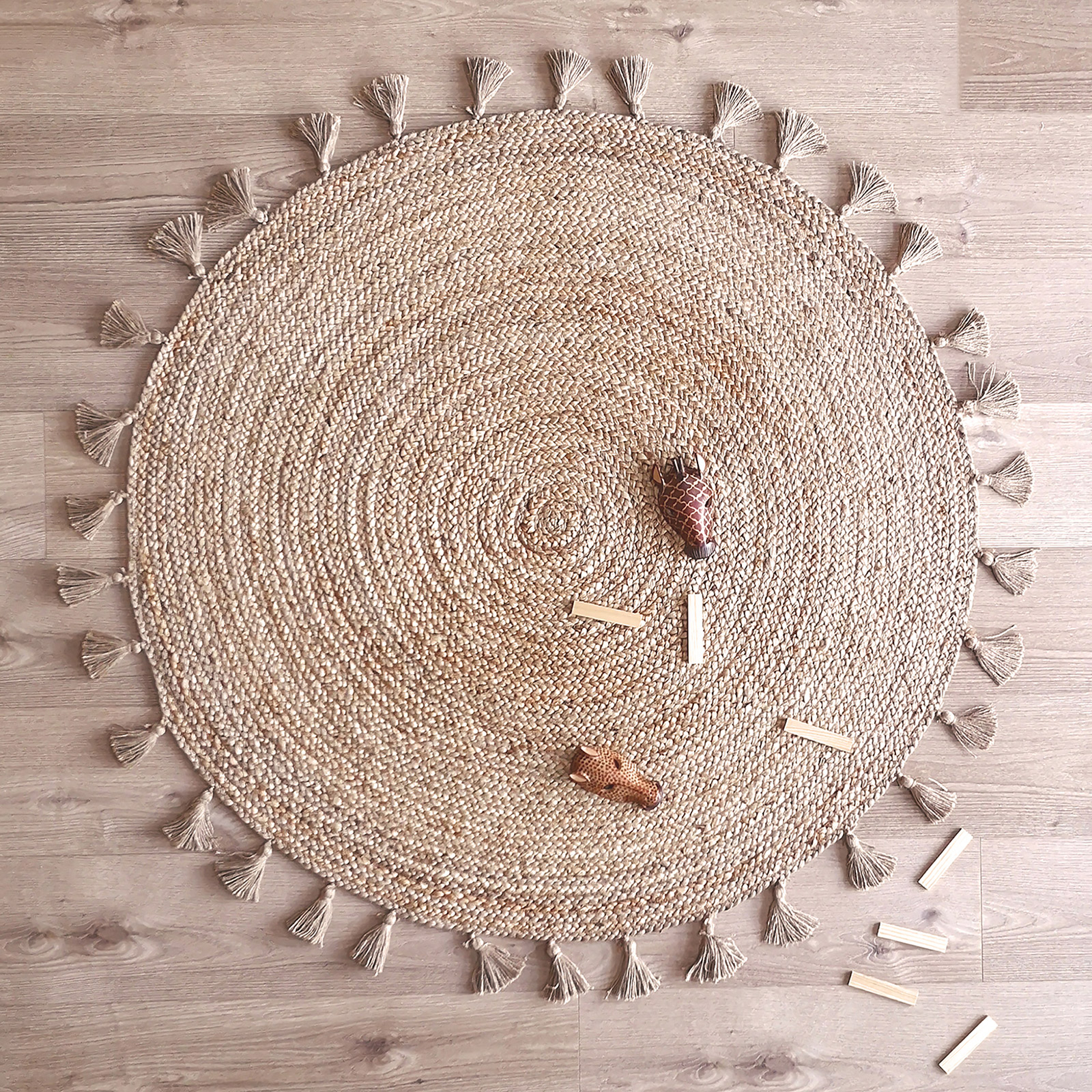 Tapis rond en jute Else (140 cm) (Nattiot) - Image 2
