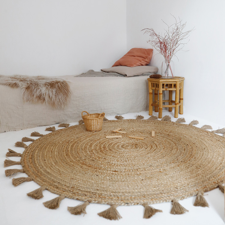 Tapis rond en jute Else (140 cm) (Nattiot) - Image 6