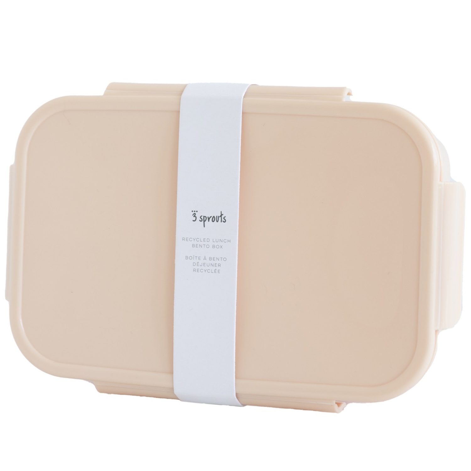 Lunch box en plastique recyclé Sable (3 sprouts) - Image 6