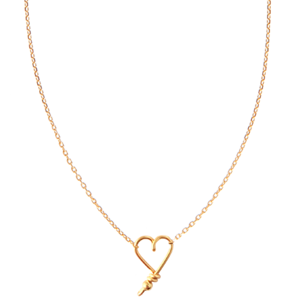 Padam Padam - Collier Mon petit cœur (goldfilled jaune 14 carats)