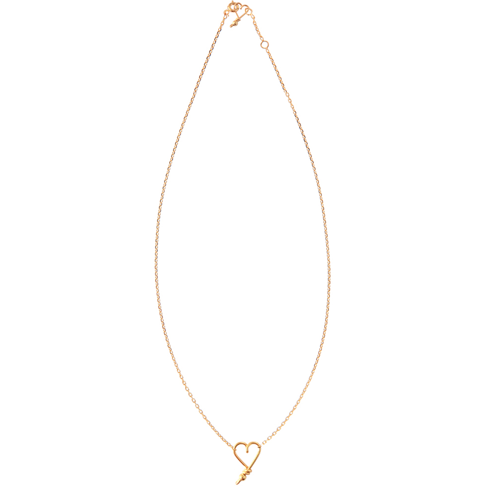 Collier Mon petit cœur (goldfilled jaune 14 carats) (Padam Padam) - Image 2