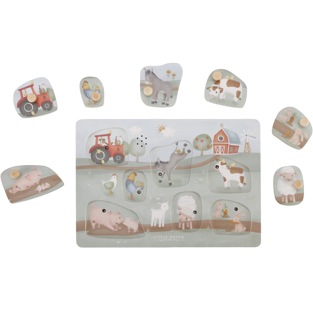 Puzzle sonore en bois Little Farm (Little Dutch) - Image 7