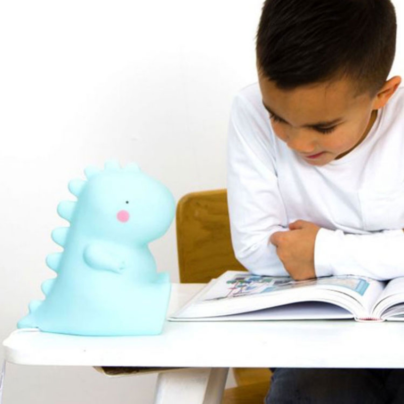 Petite veilleuse dinosaure bleu (12 cm) (A Little Lovely Company) - Image 3