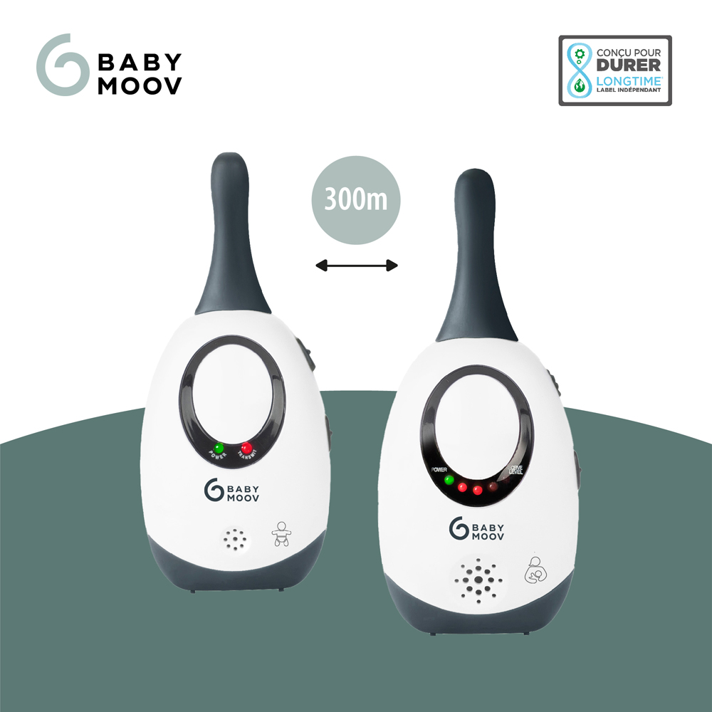Ecoute-bébé Simply care noir et blanc (Babymoov) - Image 7