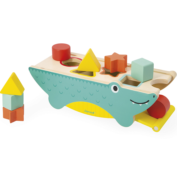 Boîte à formes Croco des formes en bois Tropik (Janod) - Image 1