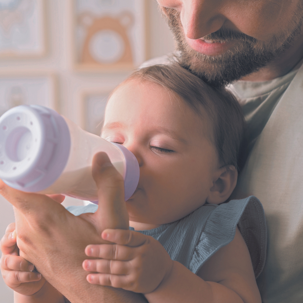 3 biberons Easy Start 260ml Lilas+Lilas+Sable Tétine débit 2 (MAM) - Image 3