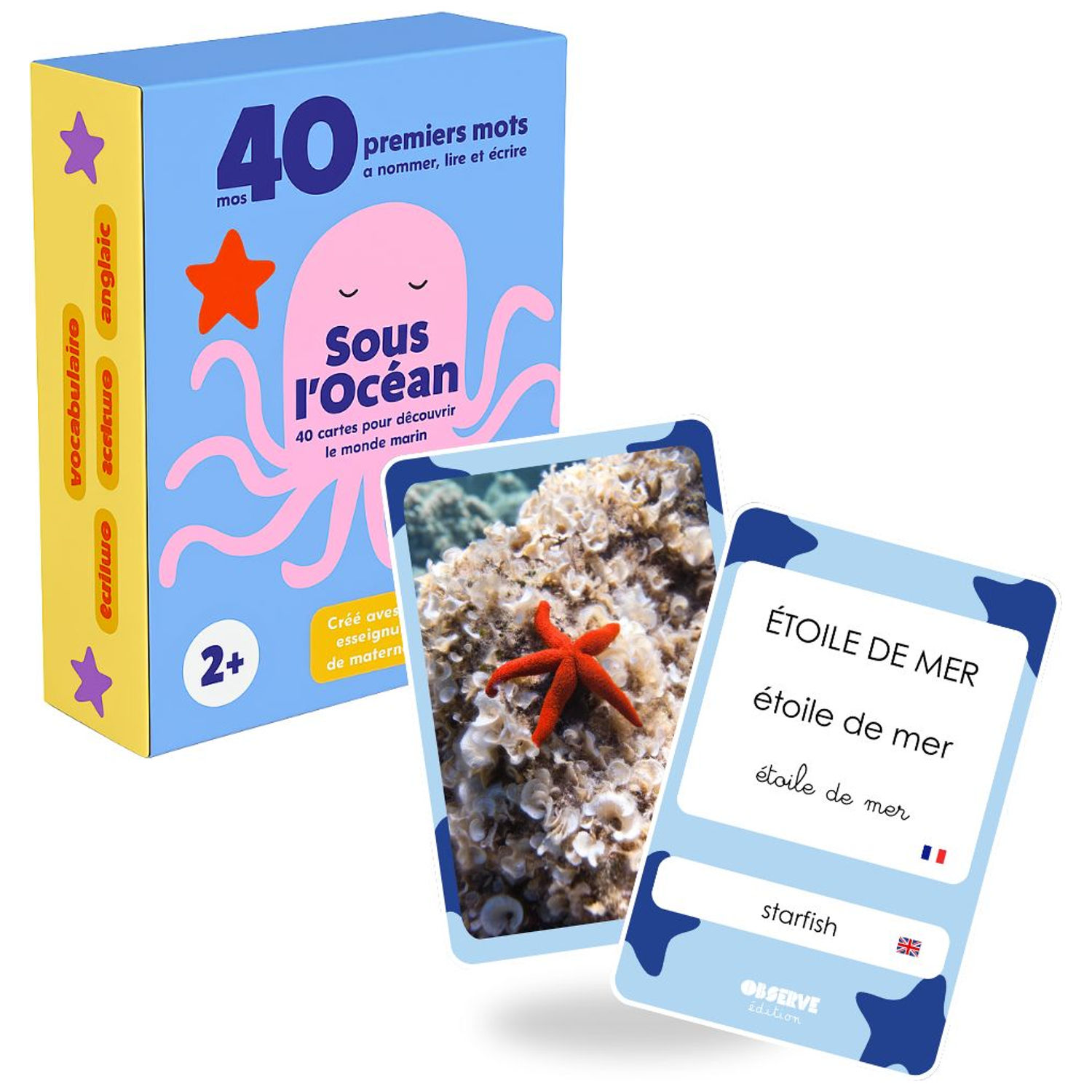 Cartes Flash Mers et Océans (40 cartes photos et mots) (Observe Édition) - Image 7