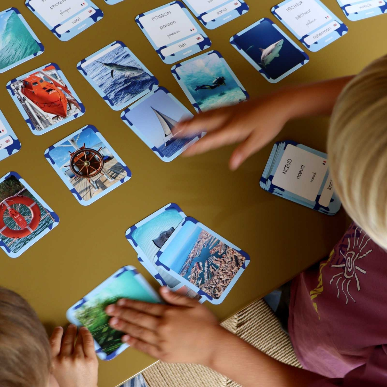 Cartes Flash Mers et Océans (40 cartes photos et mots) (Observe Édition) - Image 1