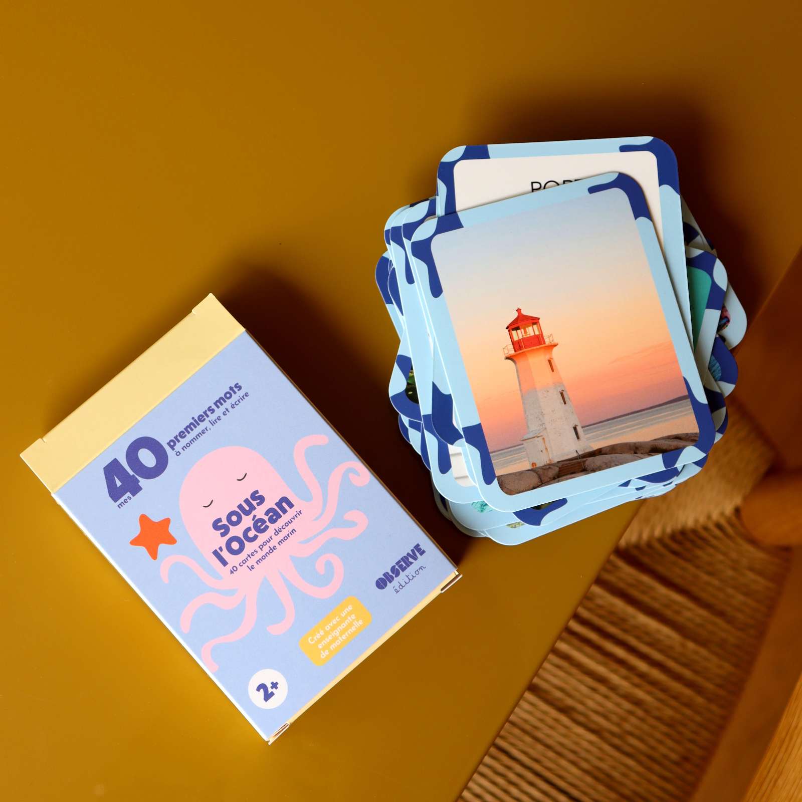 Cartes Flash Mers et Océans (40 cartes photos et mots) (Observe Édition) - Image 2