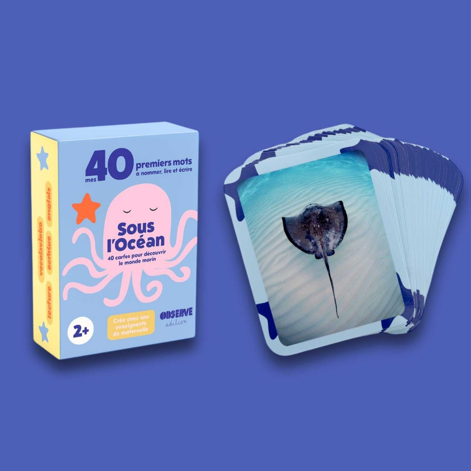 Cartes Flash Mers et Océans (40 cartes photos et mots) (Observe Édition) - Image 5