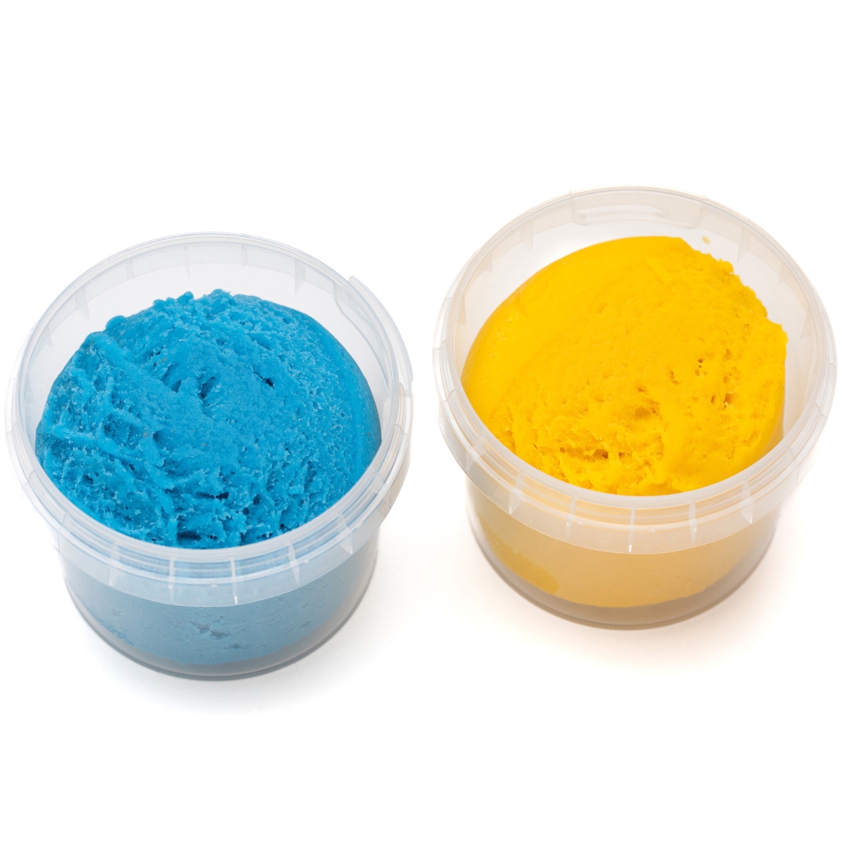 Coffret Suri 2 pots bleu + jaune pâte à modeler naturelle et vegan