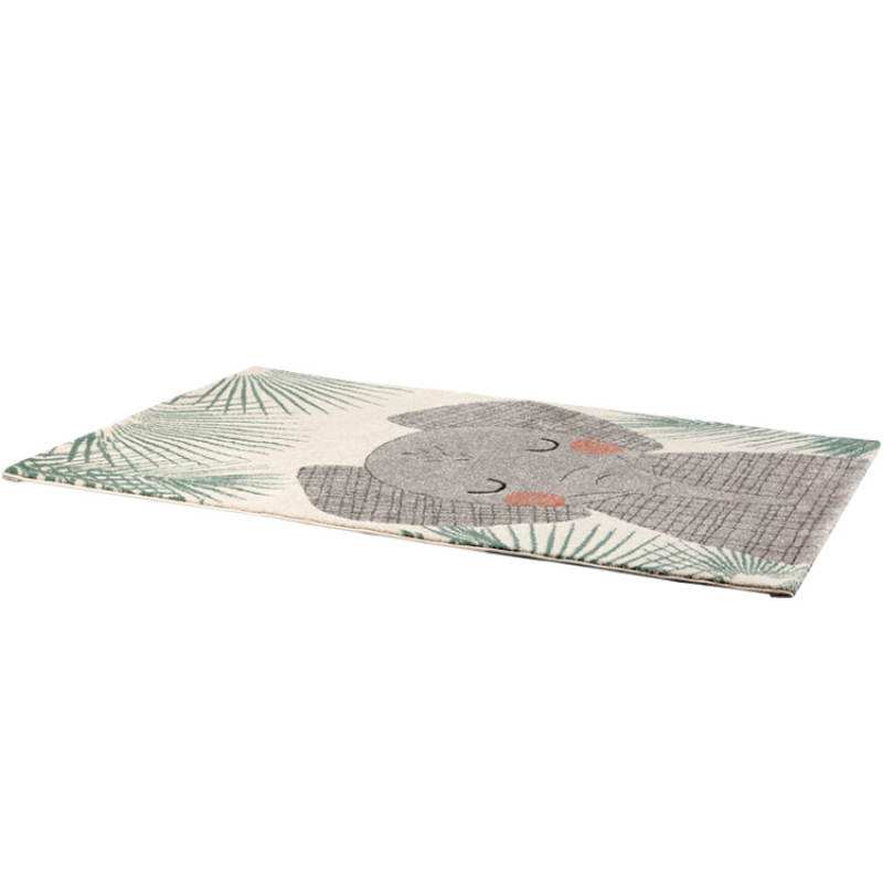 Tapis rectangulaire éléphant Junko (120 x 170 cm) (Nattiot) - Image 5