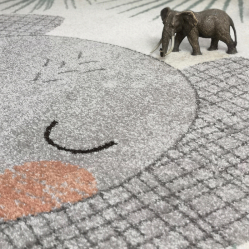 Tapis rectangulaire éléphant Junko (120 x 170 cm) (Nattiot) - Image 3