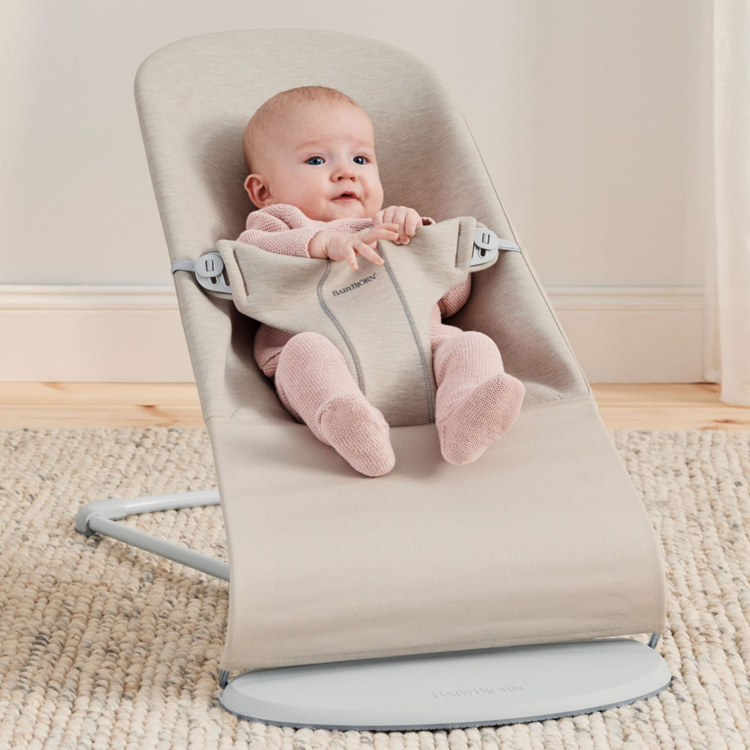 Transat Bliss à balancement Jersey 3D beige (BabyBjörn) - Image 1