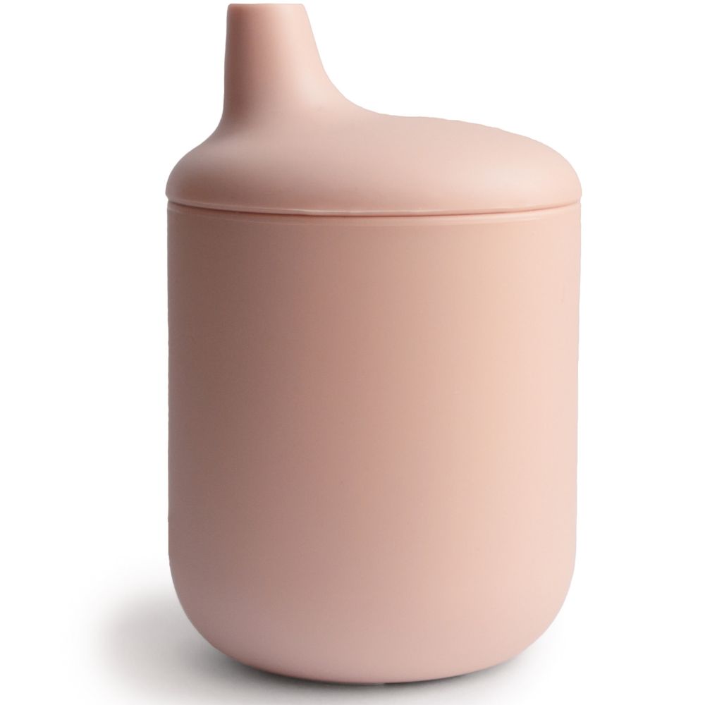 Mushie - Tasse à bec en silicone Blush