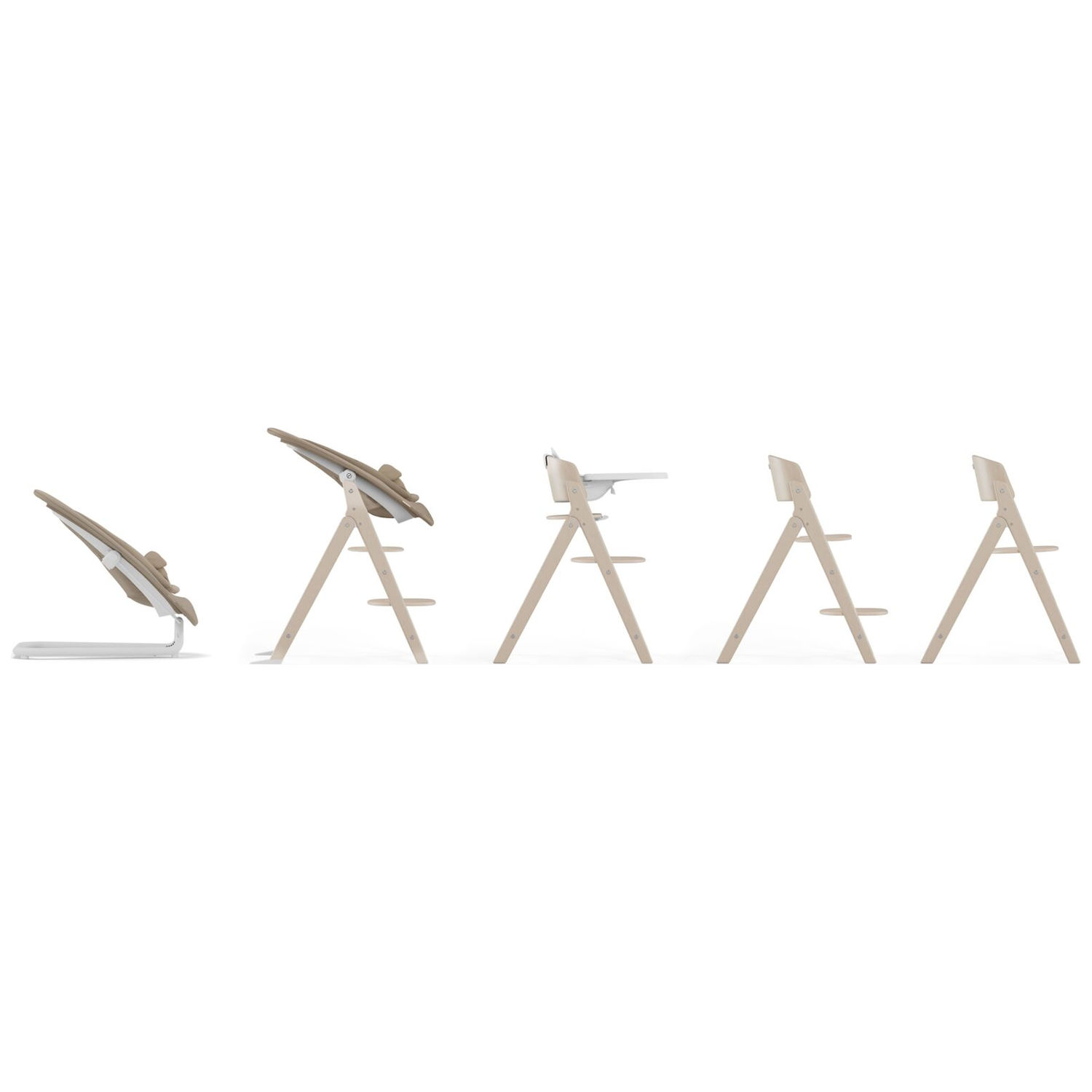 Chaise haute évolutive Click & Fold 4 in 1 All Natural Dark (Cybex) - Image 9