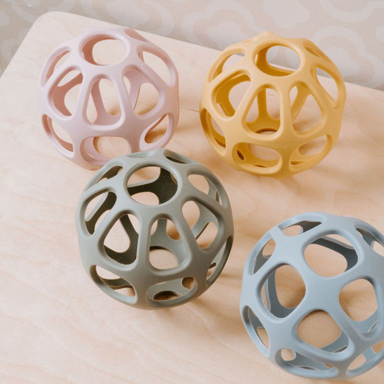 Balle de préhension en silicone Ocre (Baby's Only) - Image 6