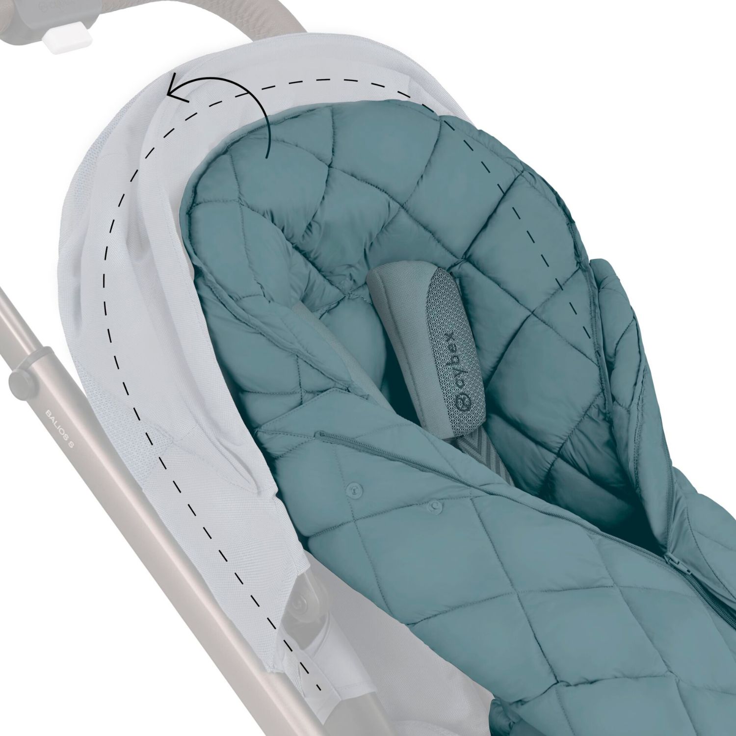 Chancelière universelle pour poussettes Snogga 2 Almond Beige (Cybex) - Image 3