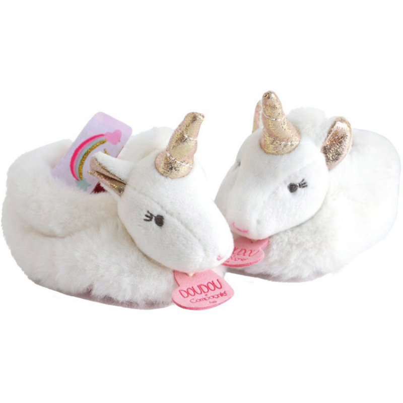 Coffret chaussons Coffret peluches Ma jolie licorne (0-6 mois) (Doudou et Compagnie) - Image 2
