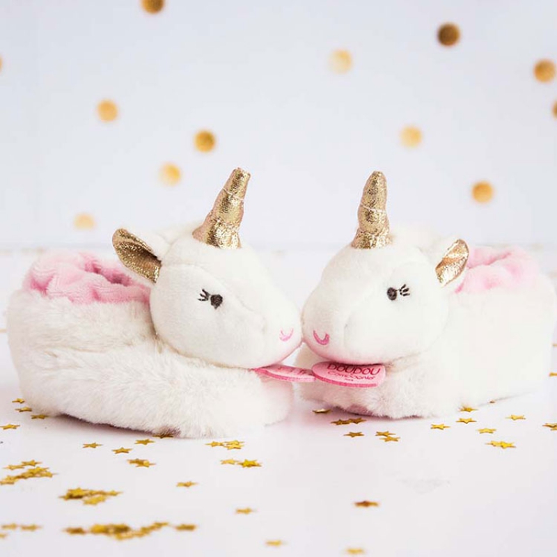 Coffret chaussons Coffret peluches Ma jolie licorne (0-6 mois) (Doudou et Compagnie) - Image 3