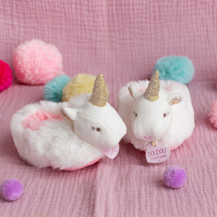 Coffret chaussons Coffret peluches Ma jolie licorne (0-6 mois) (Doudou et Compagnie) - Image 3