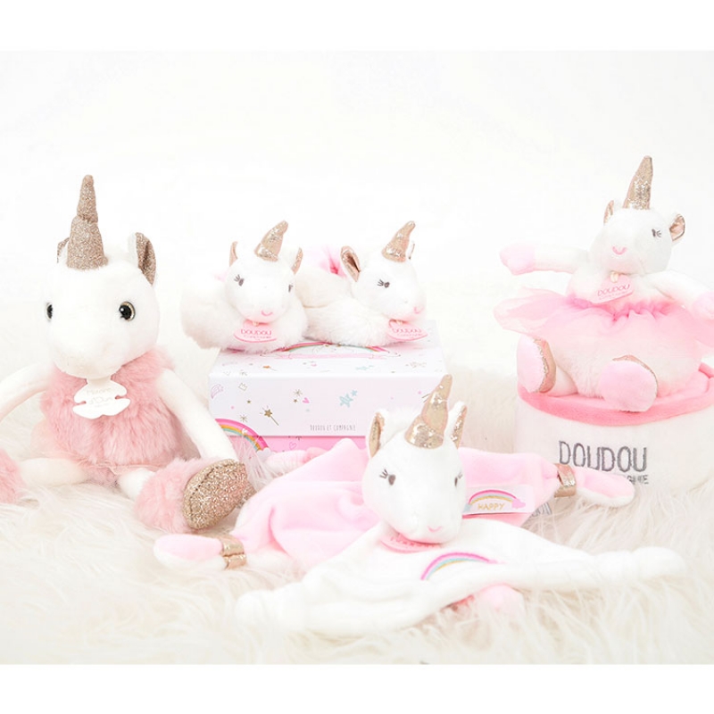Coffret chaussons Coffret peluches Ma jolie licorne (0-6 mois) (Doudou et Compagnie) - Image 4