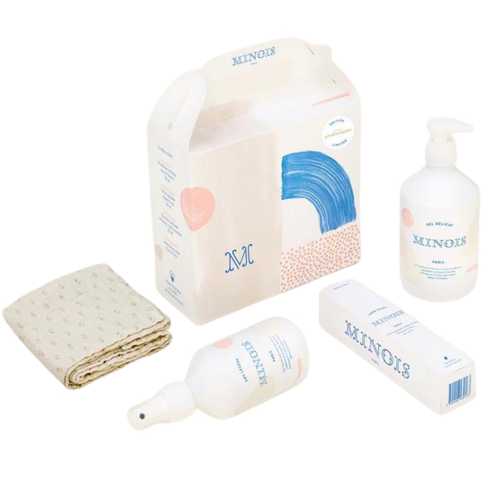 Minois Paris - Box Minois X Poudre Organic (3 soins + 1 lange) - Reconditionné