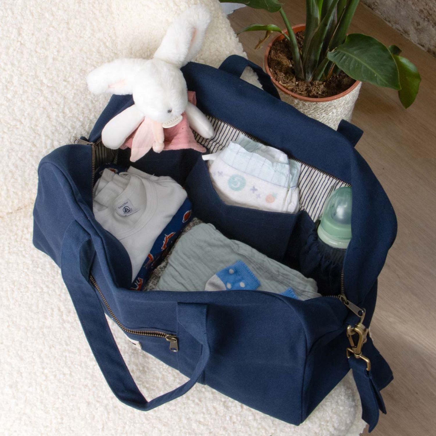 Sac à langer Basile Navy (Hindbag) - Image 1
