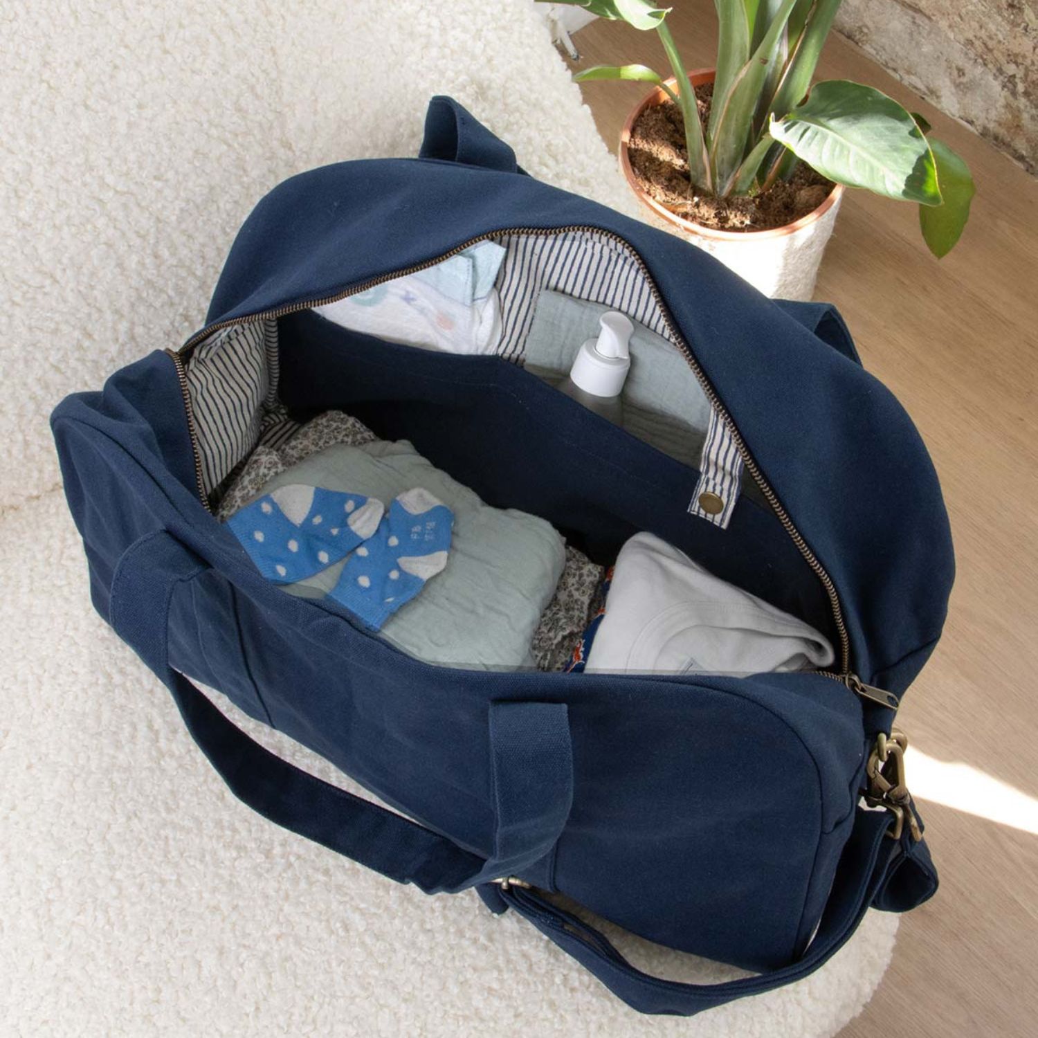 Sac à langer Basile Navy (Hindbag) - Image 2